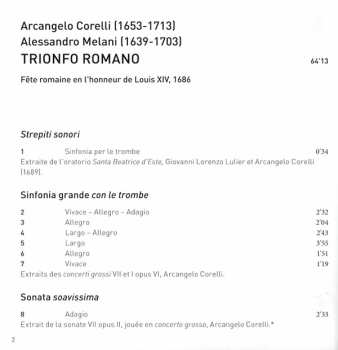 CD Arcangelo Corelli: Trionfo Romano (Fête Romaine En L'Honneur de Louis XIV) 564491