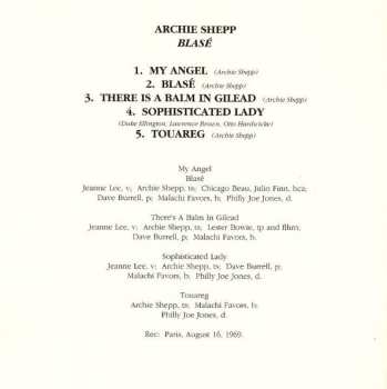 CD Archie Shepp: Blasé 434001