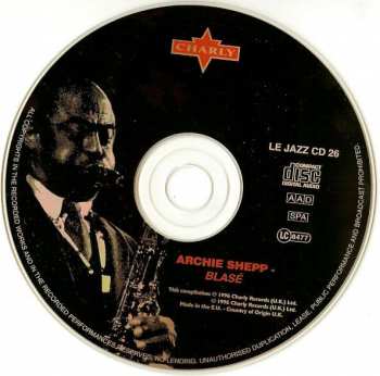 CD Archie Shepp: Blasé 434001