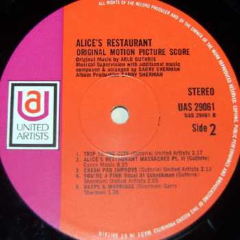 LP Arlo Guthrie: Alice's Restaurant (Original Motion Picture Score) 553186