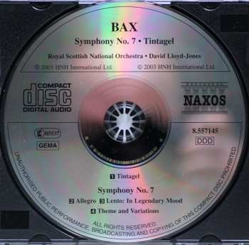 CD Arnold Bax: Symphony No. 7 • Tintagel (Tone Poem) 190705