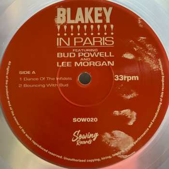 LP Art Blakey & The Jazz Messengers: !!!!!!!!! Blakey In Paris CLR | LTD 559382