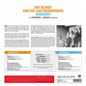 2LP Art Blakey & The Jazz Messengers: Moanin' LTD 148514