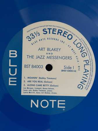 LP Art Blakey & The Jazz Messengers: Moanin' CLR | LTD 624633