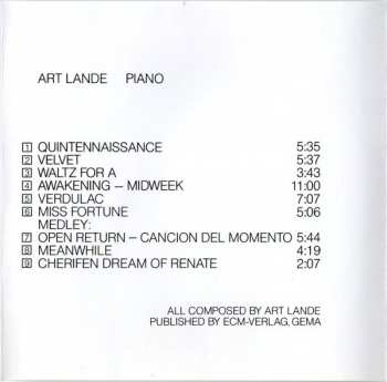 CD Art Lande: Red Lanta 147717