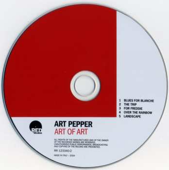 CD Art Pepper: Art Of Art 622604