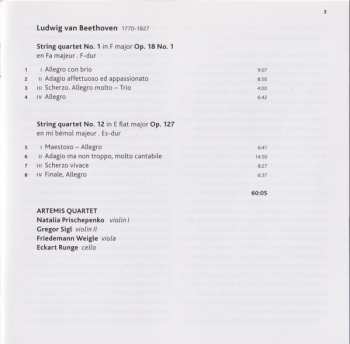 CD Ludwig van Beethoven: String Quartets Op. 18 / 1 & Op. 127 49792