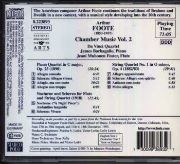 CD Arthur Foote: Chamber Music Vol. 2: Piano Quartet • String Quartet No. 1 • Nocturne And Scherzo 649678