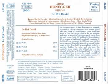 CD Arthur Honegger: Le Roi David (Original Version) 307894