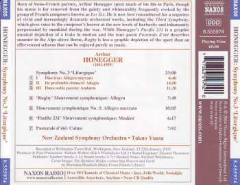 CD Arthur Honegger: Symphony No. 3 'Liturgique' • Pacific 231 • Pastorale D'Été • Rugby 322276