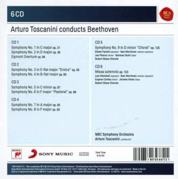 6CD/Box Set Arturo Toscanini: Arturo Toscanini conducts Beethoven 325953