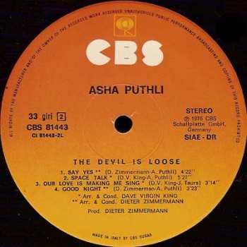 LP Asha Puthli: The Devil Is Loose 598243