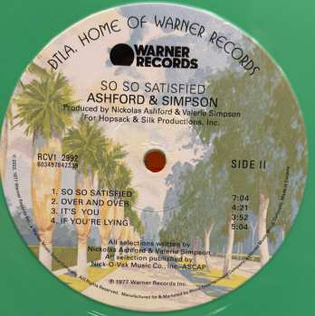 LP Ashford & Simpson: So So Satisfied CLR | LTD 594202