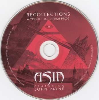 CD Asia Featuring John Payne: Recollections (A Tribute To British Prog) 300831