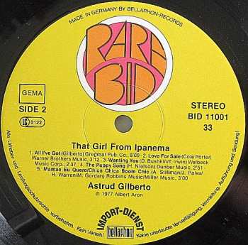 LP Astrud Gilberto: That Girl From Ipanema 656241