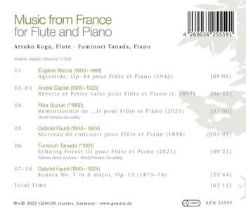 CD Fuminori Tanada: Music From France For Flute And Piano 599398