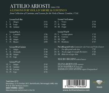 CD Attilio Ariosti: 6 Lessons For Viola D'Amore & Continuo / Pur Alfin Gentil Viola 445382