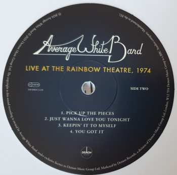 LP Average White Band: Live At The Rainbow Theatre, 1974 CLR 592506