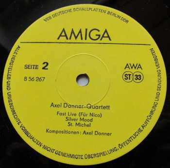 LP Axel Donner Quartett: Axel Donner Quartett 550242