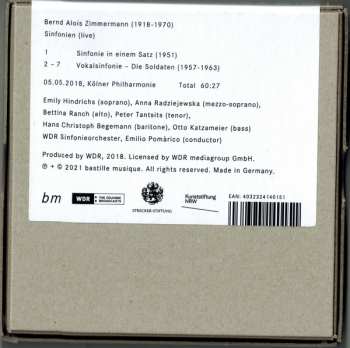 CD WDR Sinfonieorchester Köln: Sinfonien (Live) 552775