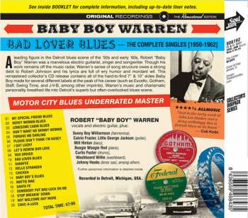 CD Baby Boy Warren: Bad Lover Blues -The Complete Singles [1950-1962] DIGI 192134