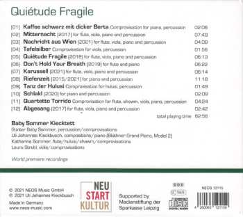 CD Baby Sommer Kiecktett: Quiétude Fragile 608824