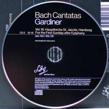 2CD Johann Sebastian Bach: Cantatas Vol. 18: Weimar / Leipzig / Hamburg 484616