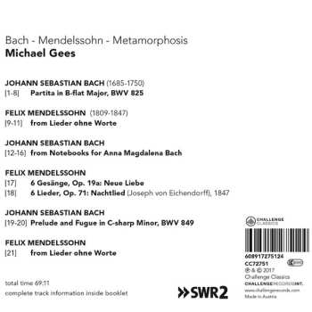 CD Johann Sebastian Bach: Metamorphosis 616308