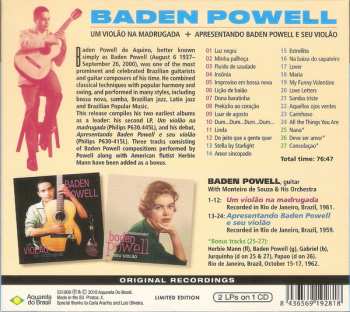 CD Baden Powell: Um Violão Na Madrugada + Apresentando Baden Pawell E Seu Violão LTD 120084