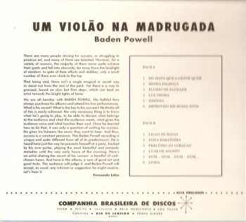 CD Baden Powell: Um Violão Na Madrugada + Apresentando Baden Pawell E Seu Violão LTD 120084