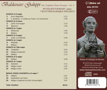 CD Baldassare Galuppi: Complete Piano Sonatas Vol.4 116688