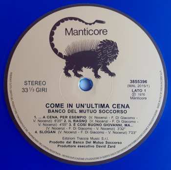 LP Banco Del Mutuo Soccorso: Come In Un'Ultima Cena CLR | LTD | NUM 622191