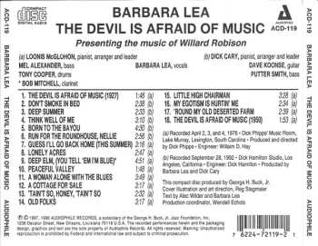 CD Barbara Lea: The Devil Is Afraid Of Music 553780