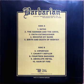 LP Barbarian: Live At Thrash Nightmare Vol. 9 629990