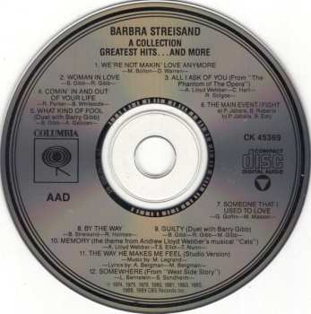 CD Barbra Streisand: A Collection Greatest Hits...And More 626102