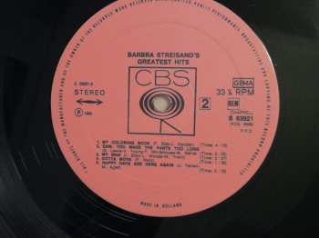 LP Barbra Streisand: Barbra Streisand's Greatest Hits 663801