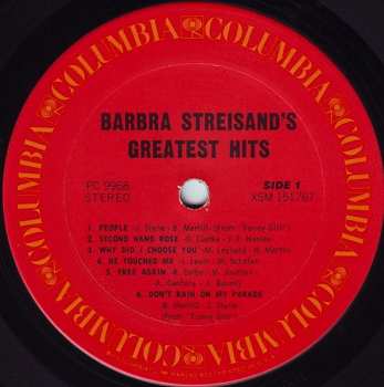 LP Barbra Streisand: Barbra Streisand's Greatest Hits 624674