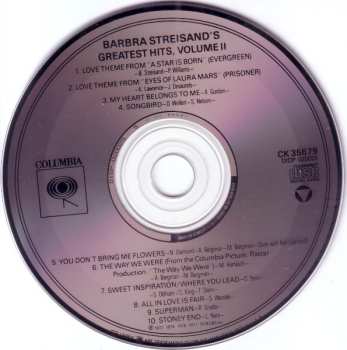 CD Barbra Streisand: Barbra Streisand's Greatest Hits - Volume 2 639881