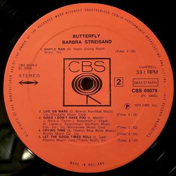 LP Barbra Streisand: Butterfly 663787