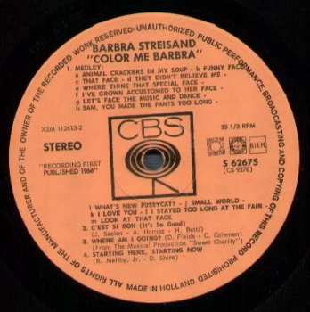 LP Barbra Streisand: Color Me Barbra 623894