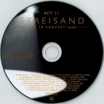 2CD Barbra Streisand: Live In Concert 2006 583203