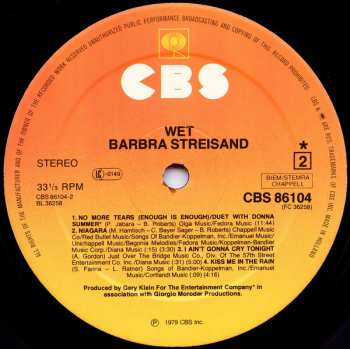 LP Barbra Streisand: Wet 623882