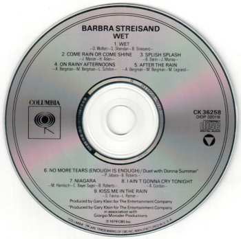 CD Barbra Streisand: Wet 612876