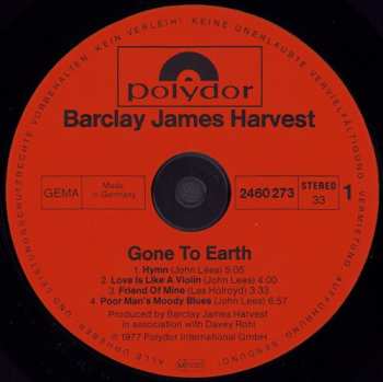 LP Barclay James Harvest: Gone To Earth 633132