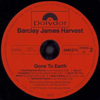 LP Barclay James Harvest: Gone To Earth 633132