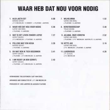 CD Barend Servet: Waar Heb Dat Nou Voor Nodig 610795