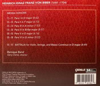 CD Heinrich Ignaz Franz Biber: Mensa Sonora Battalia 455292