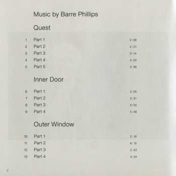 CD Barre Phillips: End To End 148087