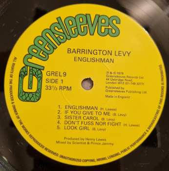 LP Barrington Levy: Englishman 616098