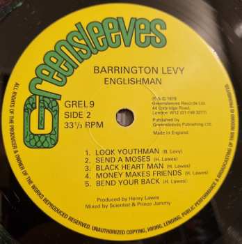 LP Barrington Levy: Englishman 616098